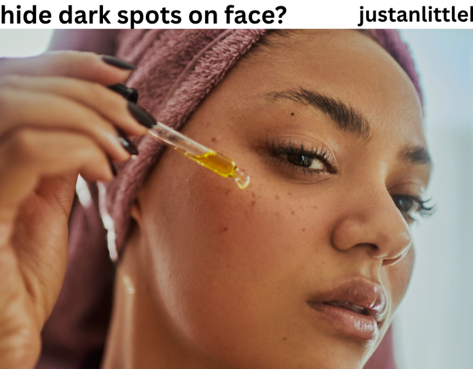 How to hide dark spots on face​?